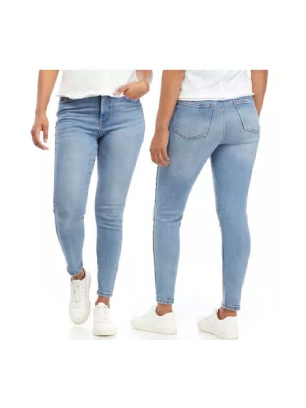 ⭐Celebrity Pink Women's High Rise Curvy Skinny Jeans Size 11/30 Light Wash New